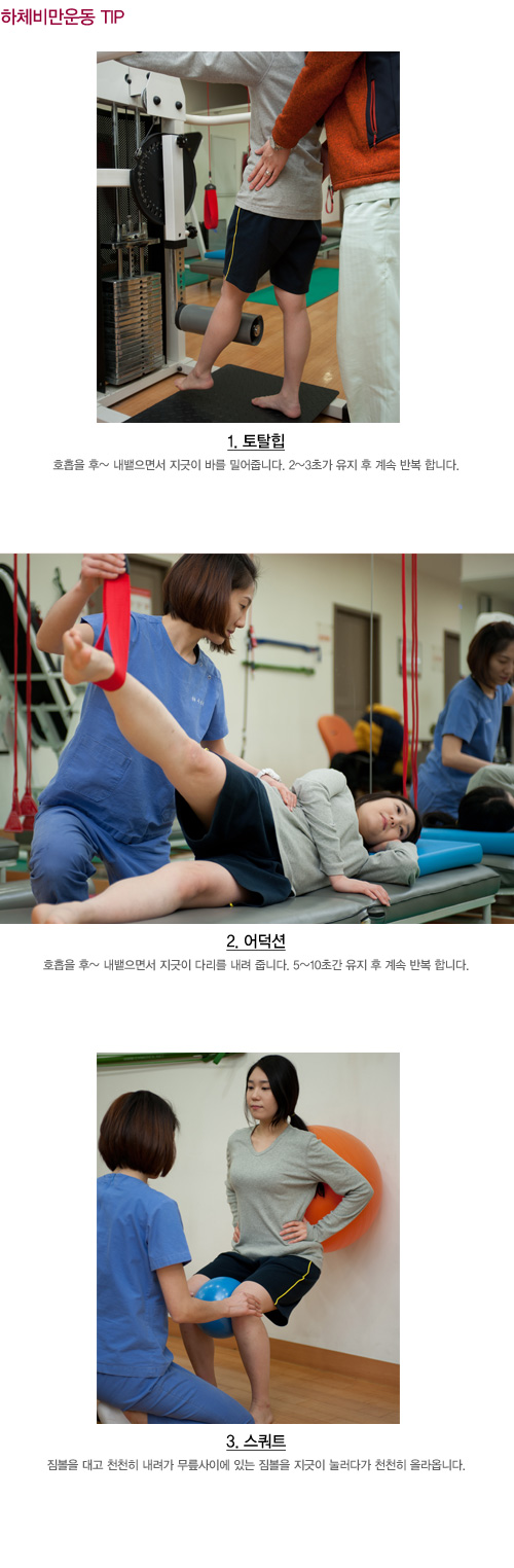 하체비만 운동 Tip